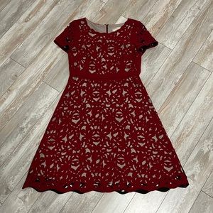 Red cocktail dress